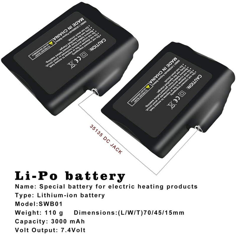 Cargue la imagen en el visor de la galería, (Extra Spare Battery)Lithium Ion Battery - Savior Heat Official® Store
